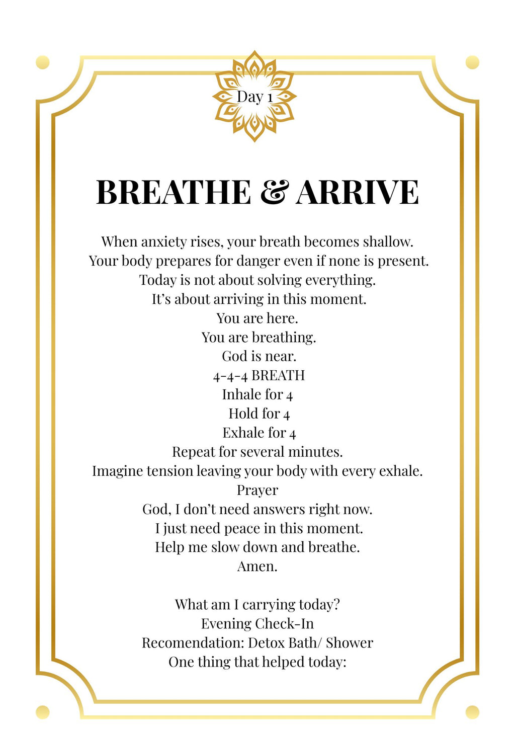 Breathe, God Is Here + Still Standing Lagniappe 7-Day Anxiety Relief Reset | Faith-Based Anxiety Relief Digital Bundle