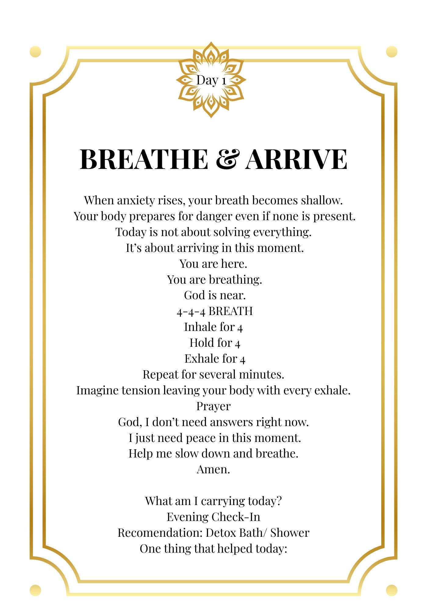 Breathe, God Is Here + Still Standing Lagniappe 7-Day Anxiety Relief Reset | Faith-Based Anxiety Relief Digital Bundle